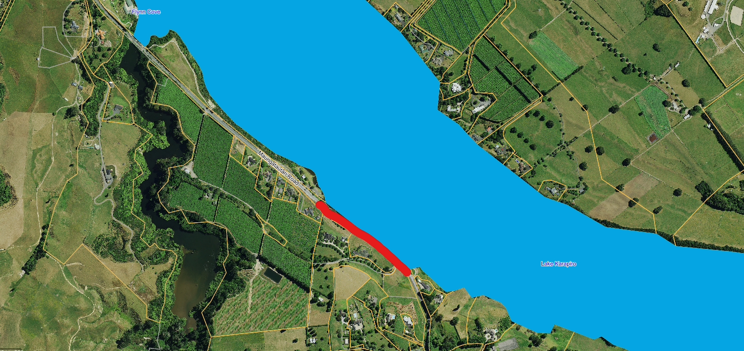 map of the work area 