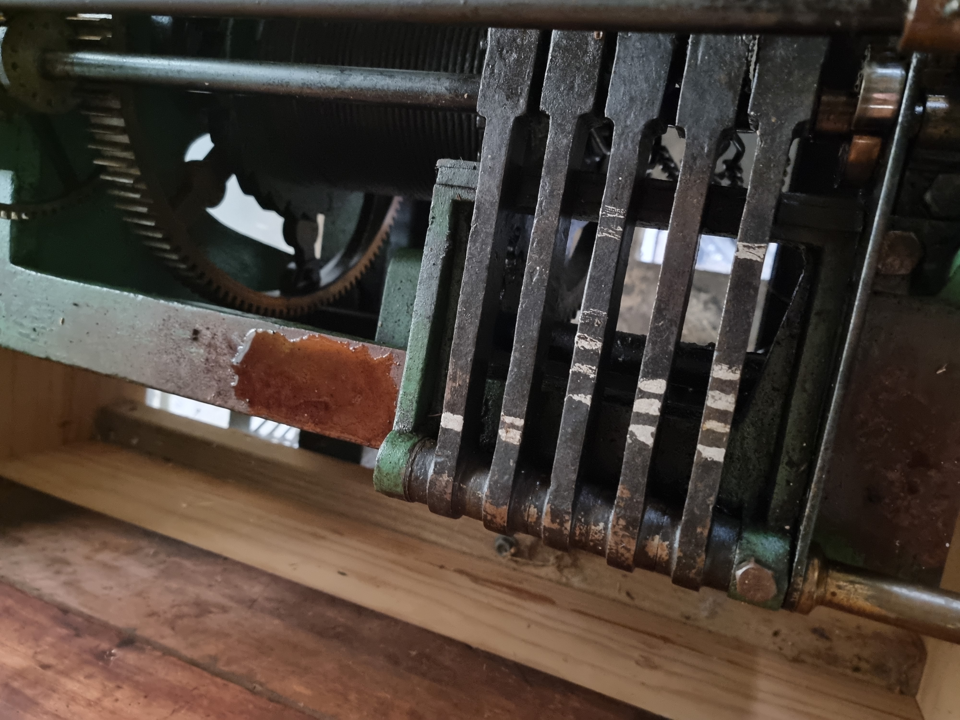 Cambridge Town Clock's chimes have been temporarily removed, with internal mechanisms showing signs of water damage from recent weather.