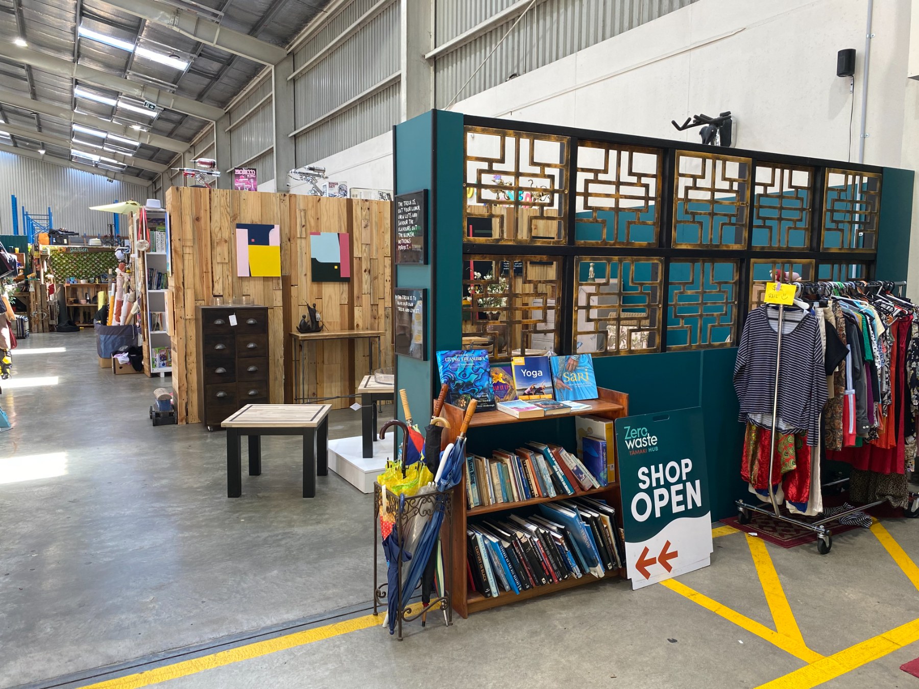 Tamaki Zero Waste Hub shop layout