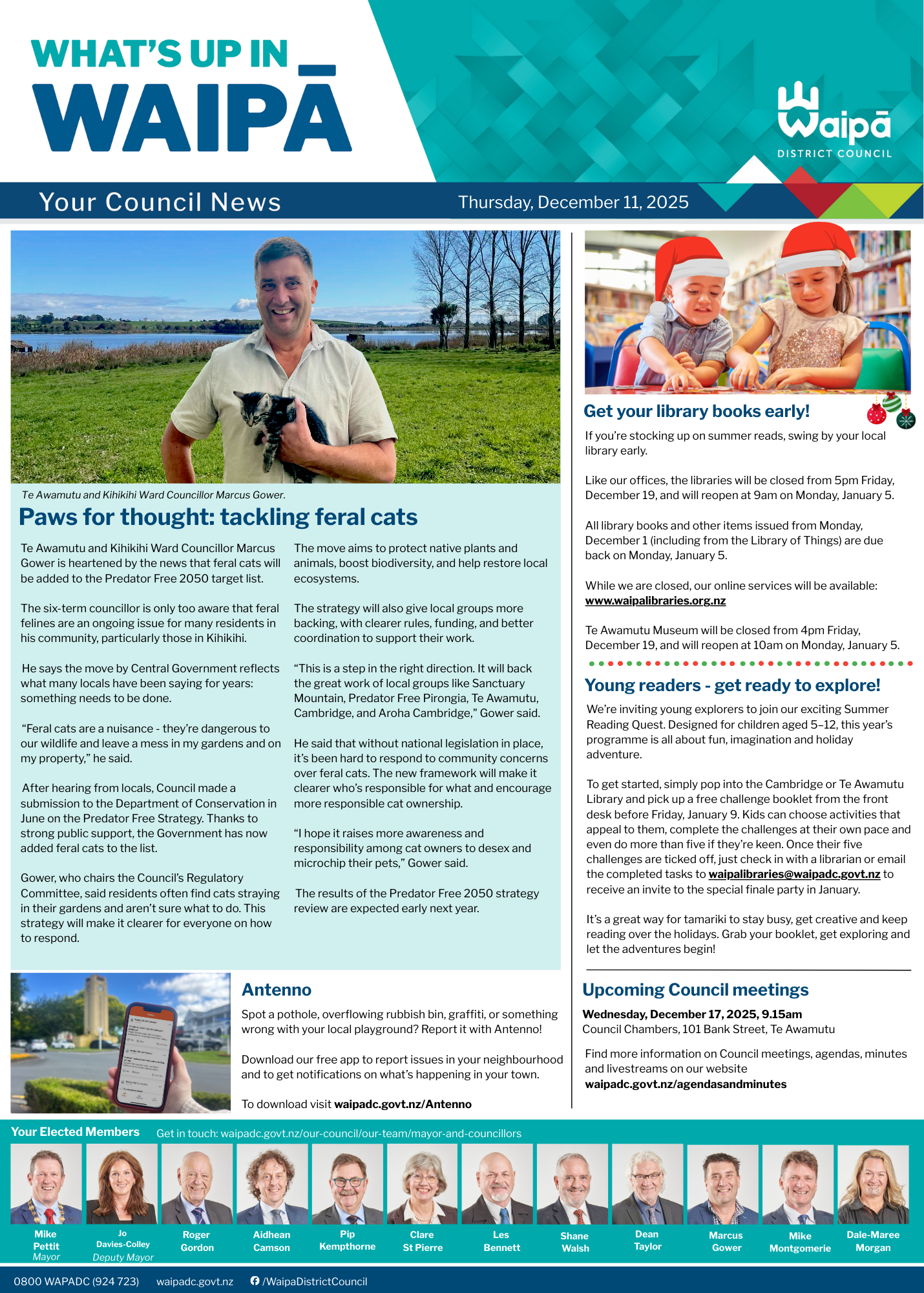 What's up in Waipa - Thursday December 11, 2025