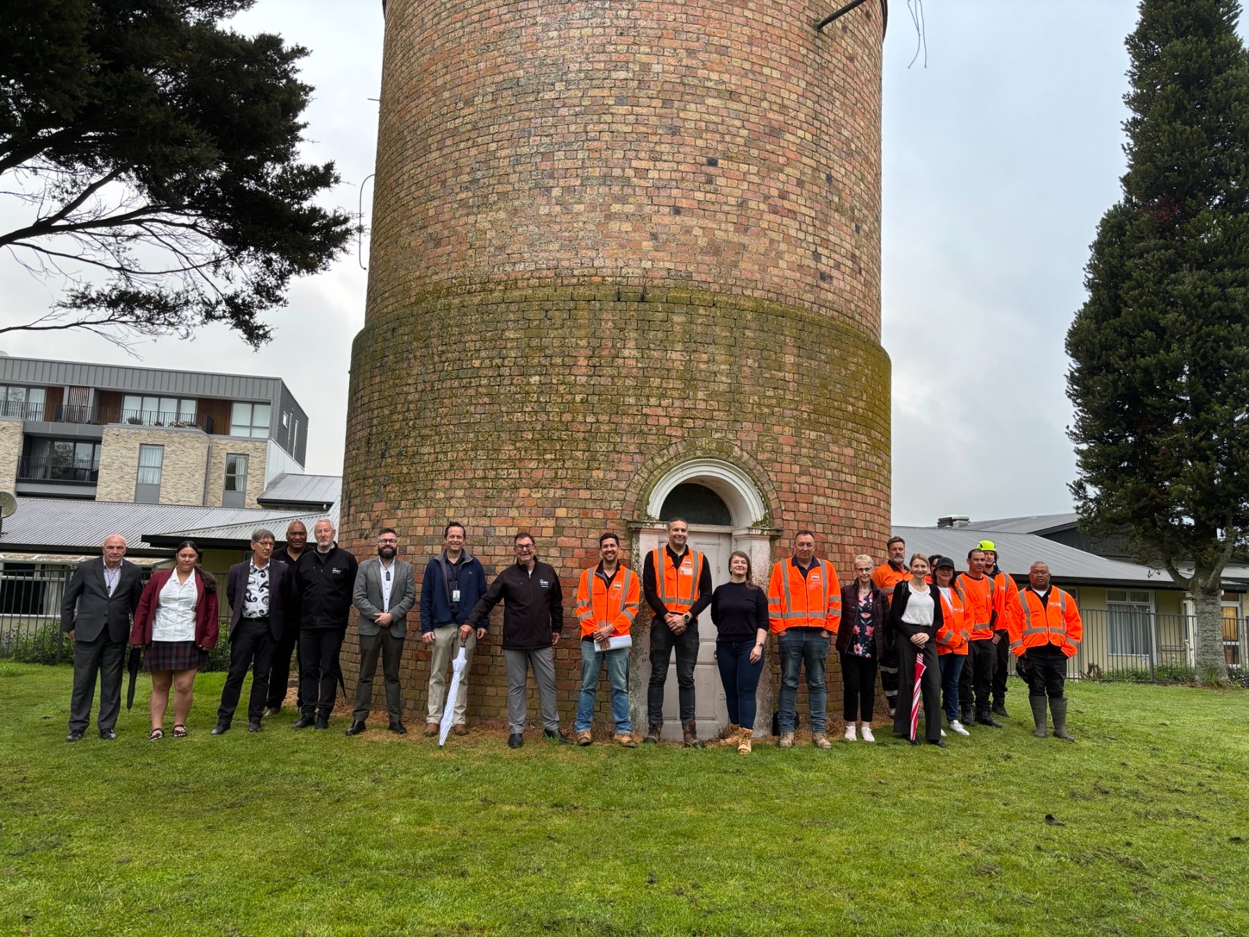 Mana whenua, Waipā District Council Elected Members and staff were among those at the karakia ahead of the strengthening work.