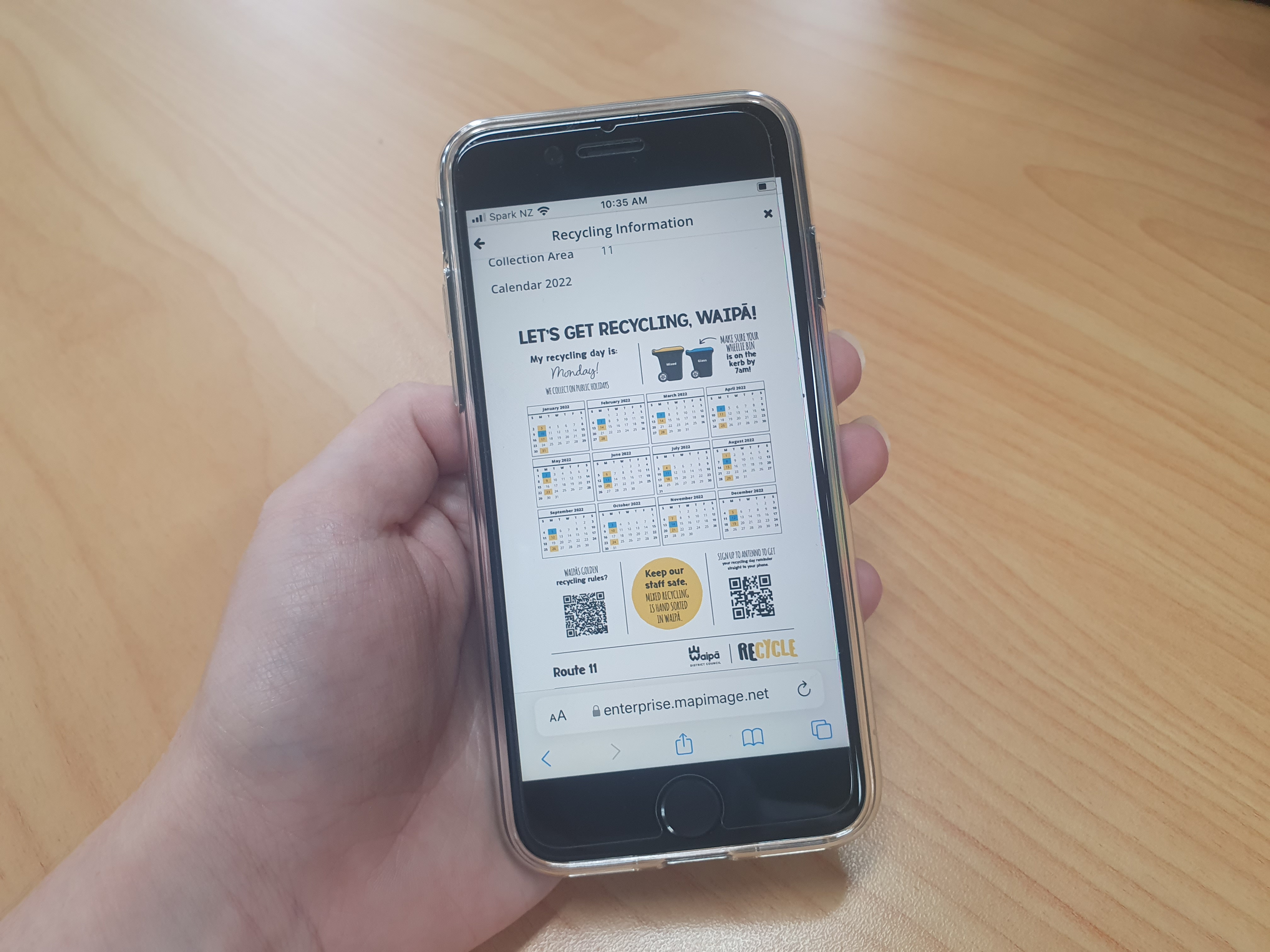 Waipa residents can head online to collect their new 2022 recycling calendar