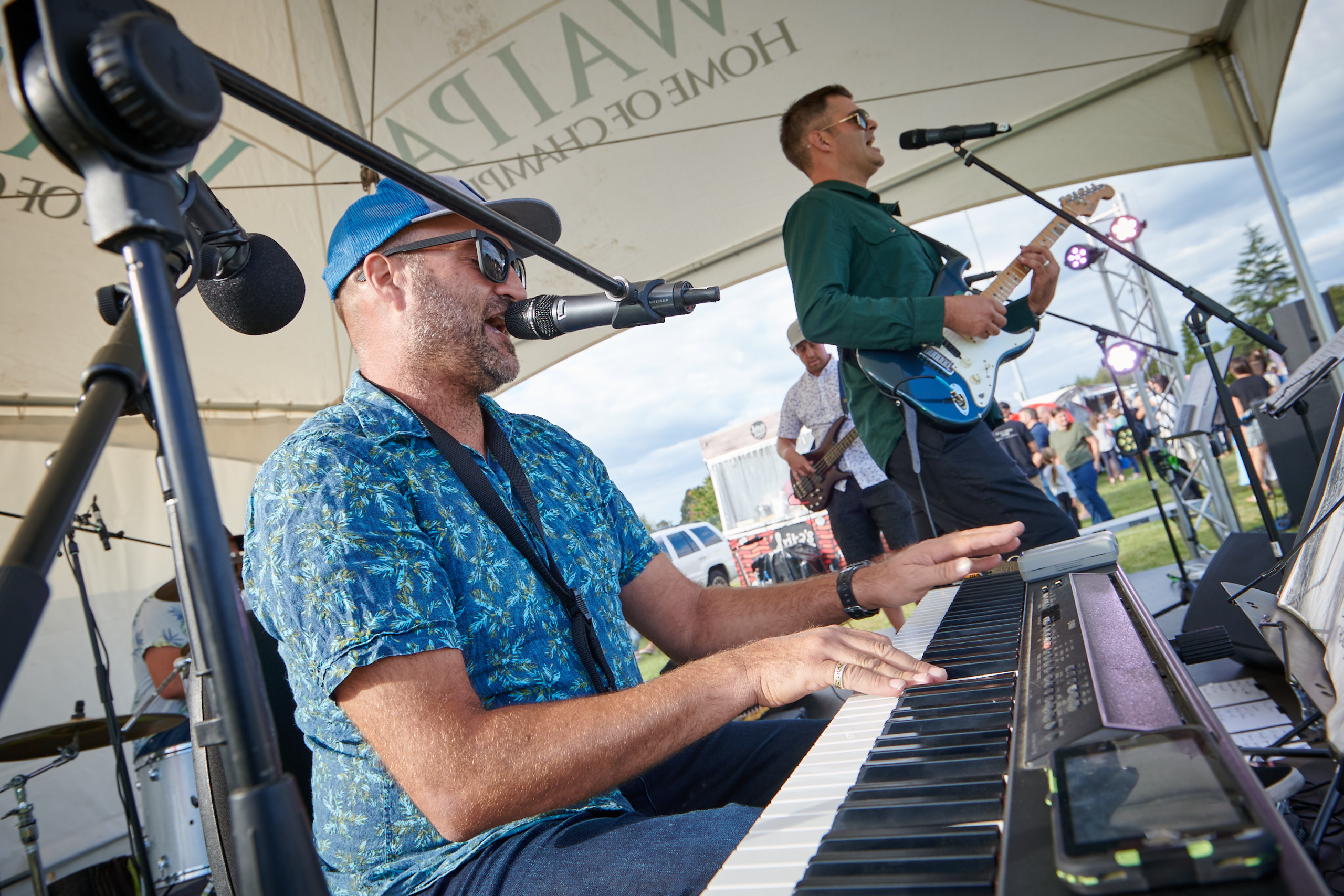 Man playing keyboard in Waipa