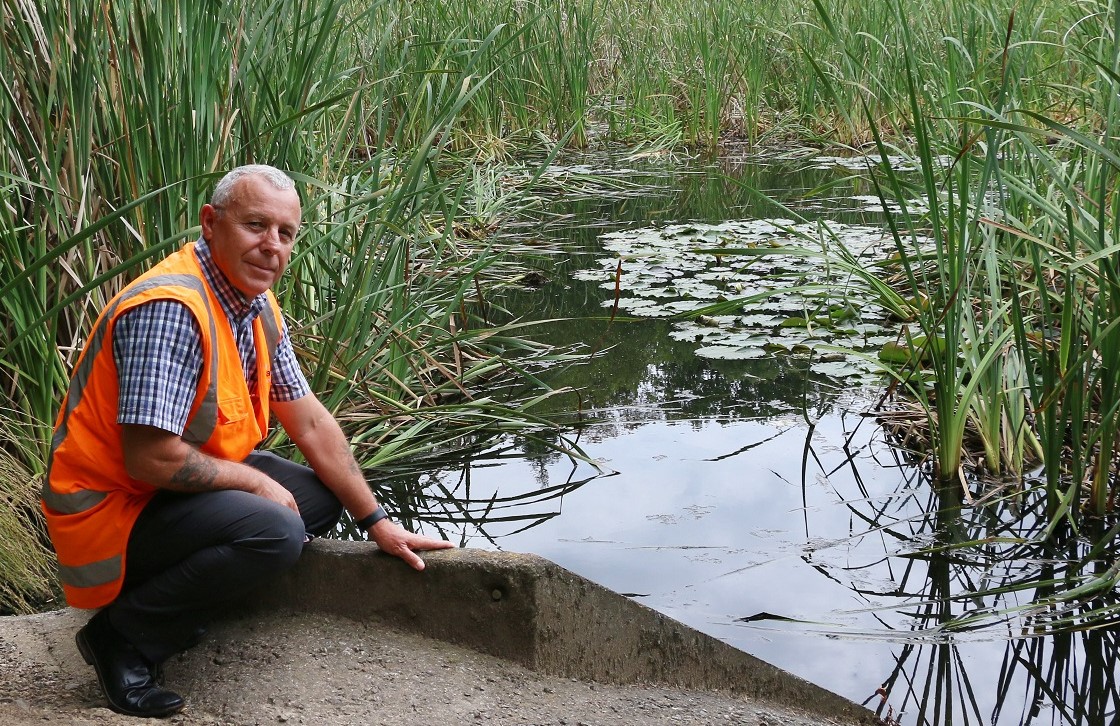 Waipā water services manager Martin Mould says raingardens at busy intersections in Cambridge is the first step in improving the water quality of Lake Te Koo Utu.