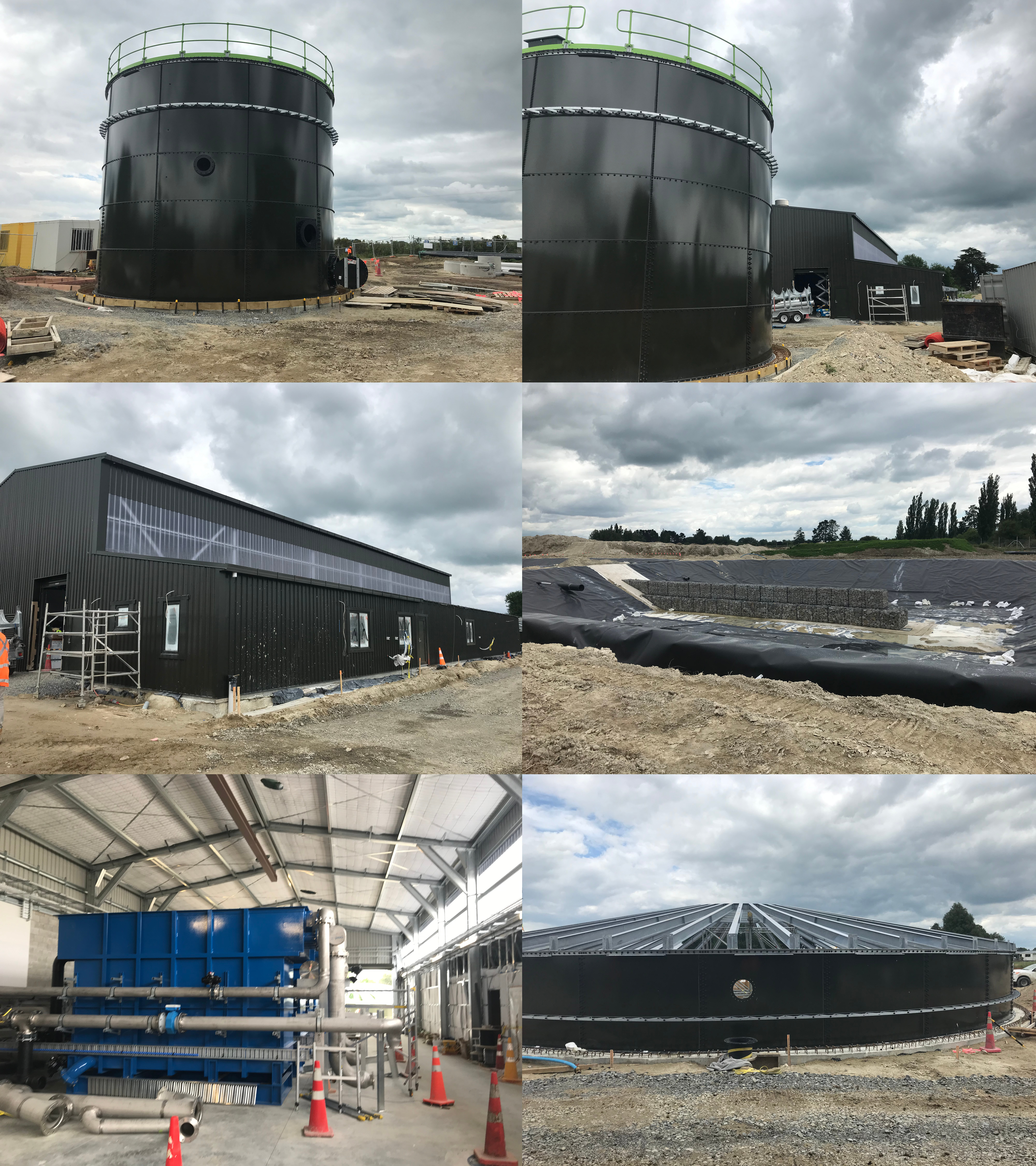 Progress photos of the new Parallel Road water treatment facility.