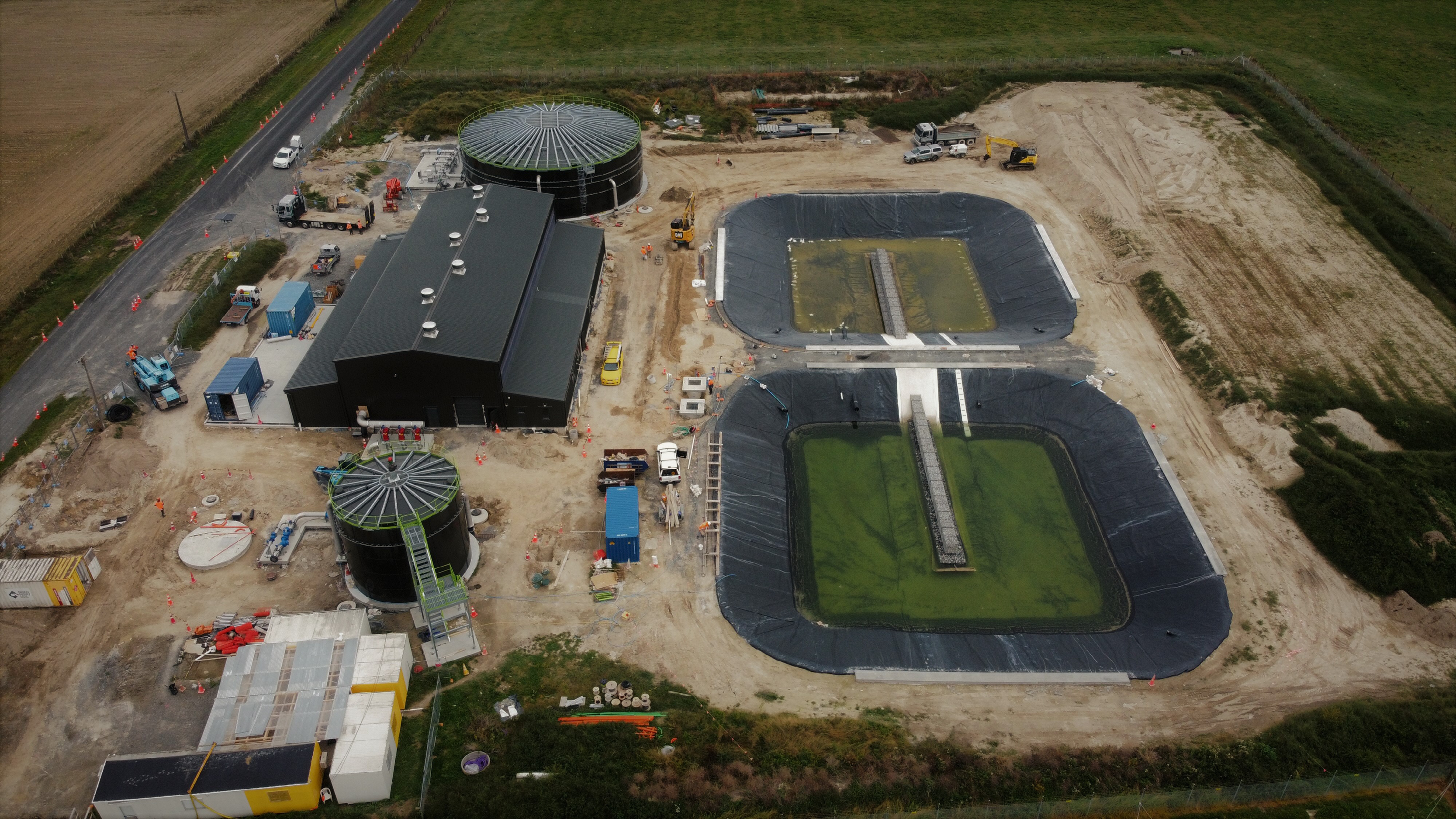 Latest aerial photo of Parallel Road water treatment plant, part of Waipa District Council's Te Awamutu Water Supply upgrade project