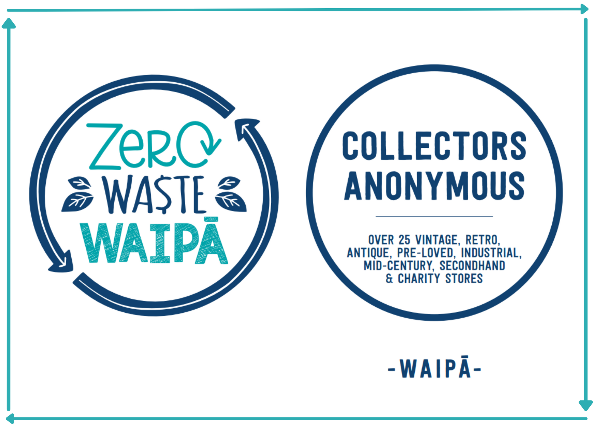 Zero Waste Waipa and Collectors Anonymous logos. 
