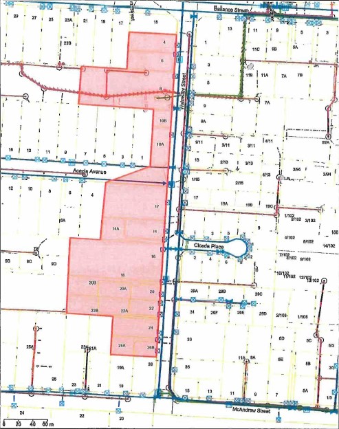 map of the walmsley street in Kihikihi 