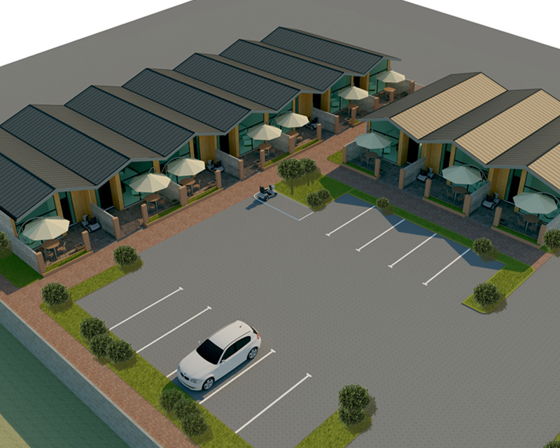 Artists impression of the pensioner housing development at Vaile Court in Leamington